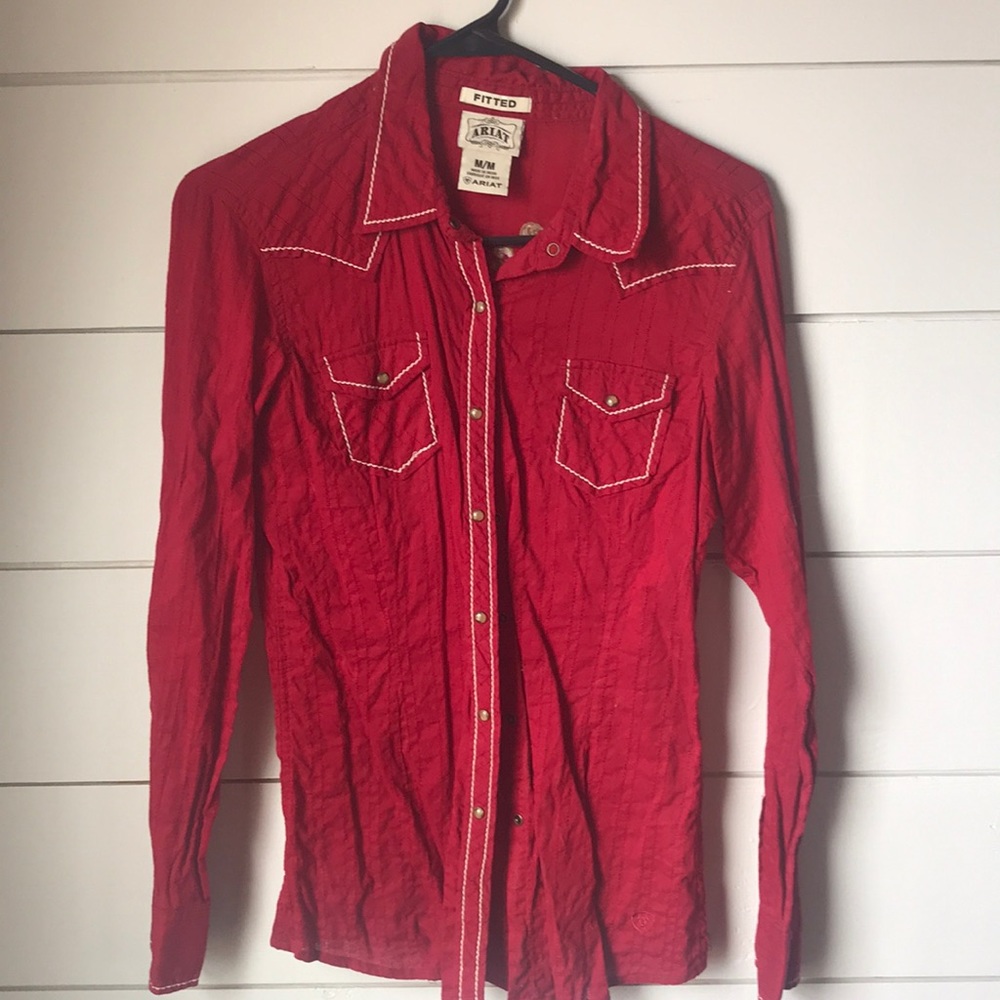 Ariat Rodeo Shirt. Long sleeve, button down.